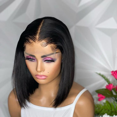 13*4 Bob Straight Wigs
