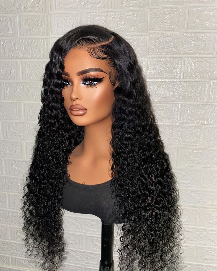 13*4 Waterwave Long Human Hair