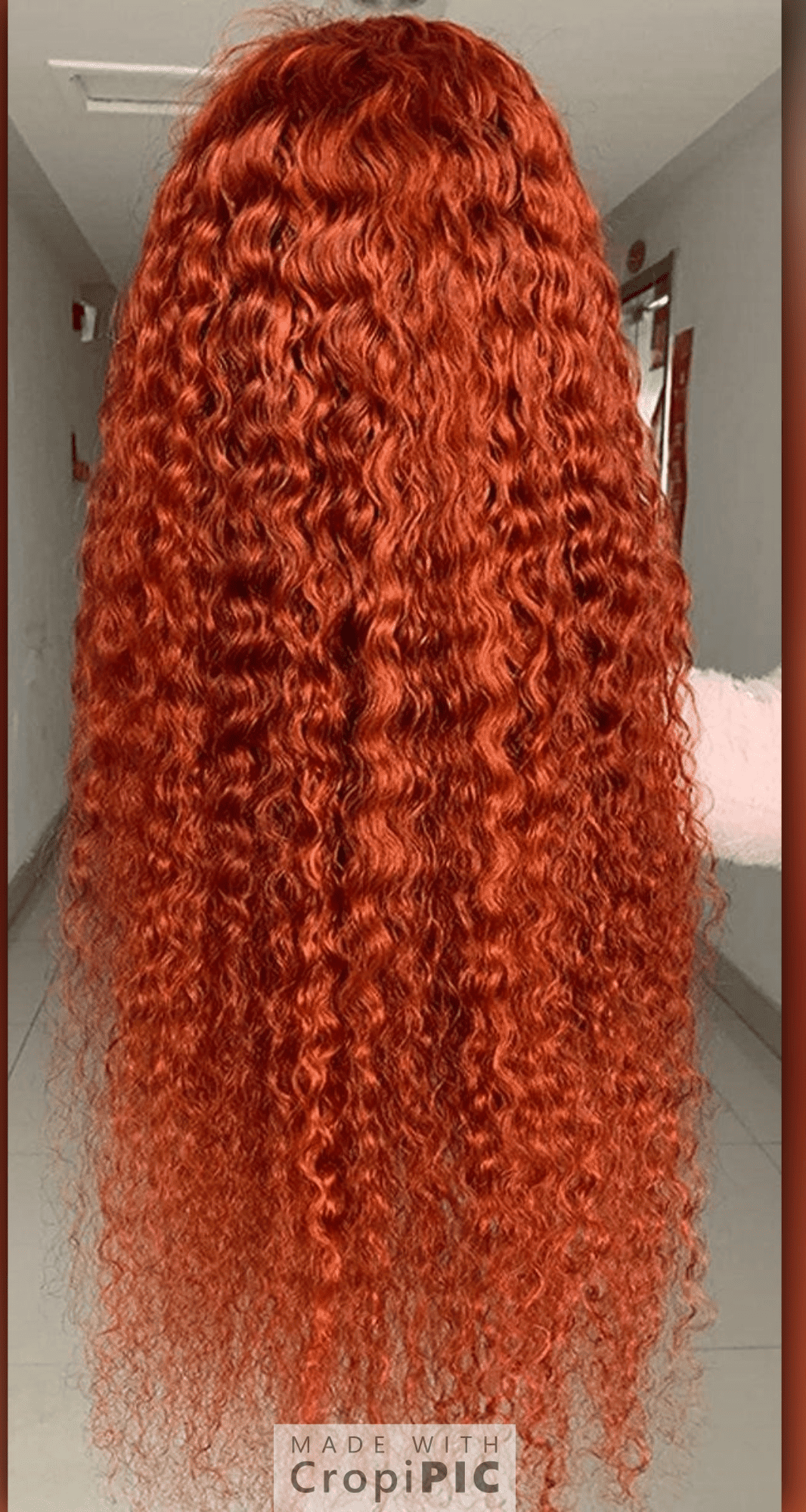 Ginger coloured Human Hair